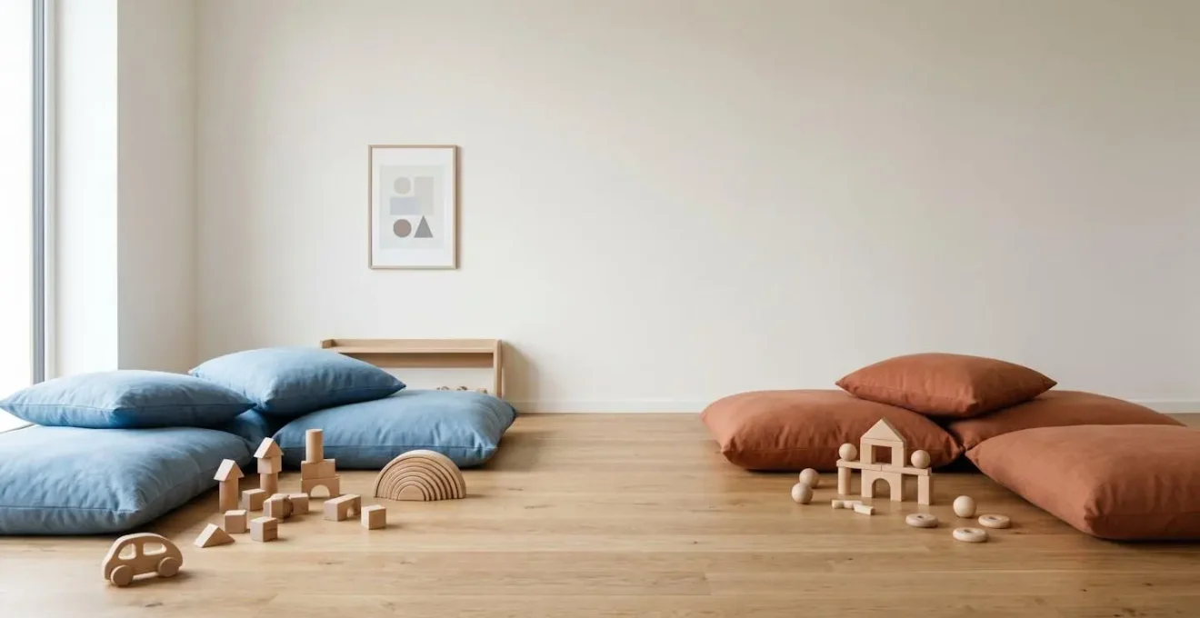 Espace de jeu partagé symbolisant la négociation et l'apprentissage des compétences sociales entre enfants
